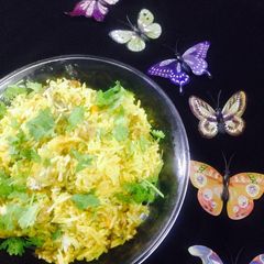 A picture of Chana biryani.
