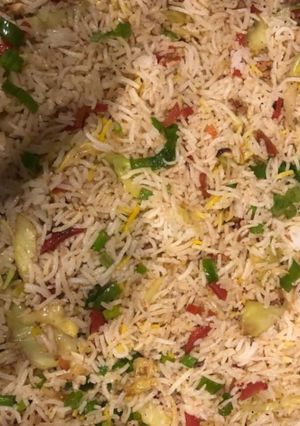 A picture of Vegetables fried rice.