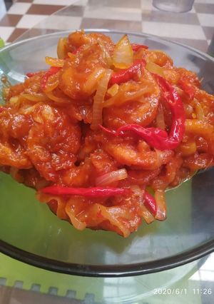 Foto resep Udang tepung asam manis