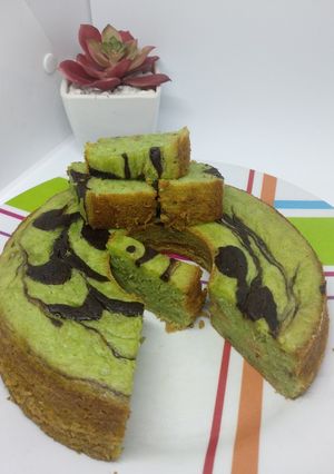 Foto resep Banana cake rasa pandan