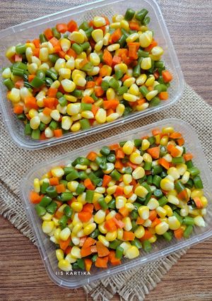 Foto resep Sayuran Campur : Wortel, Jagung, Buncis (Mixed Vegetables)