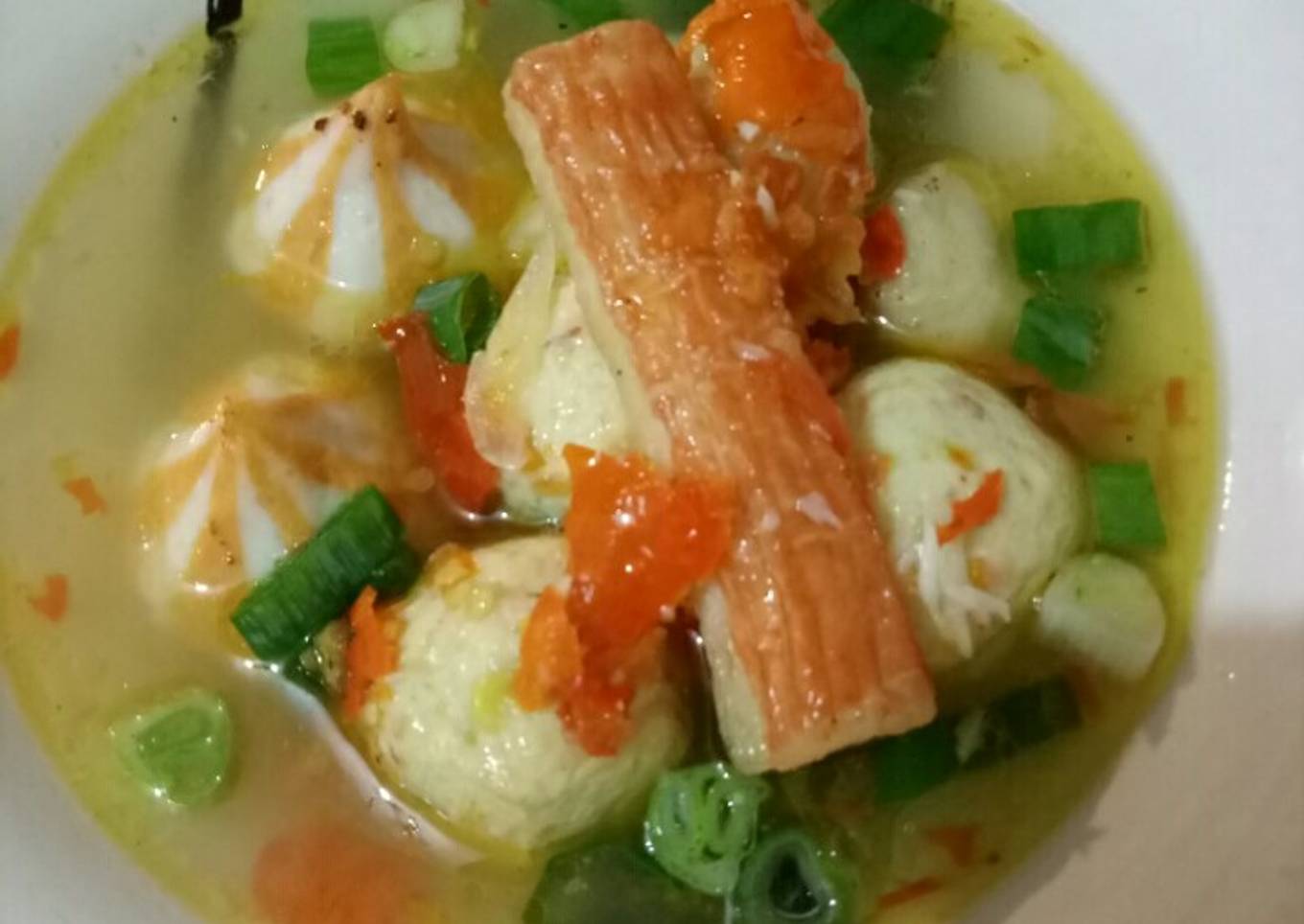 224. Bakso seafood ala taichan
