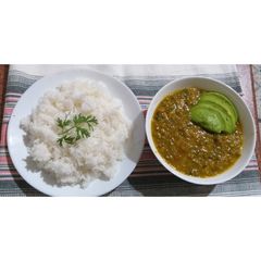 A picture of Coconut Green Grams. #4weekschallenge.