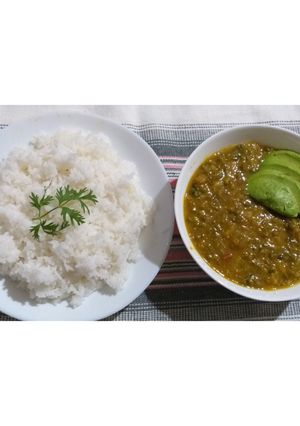 A picture of Coconut Green Grams. #4weekschallenge.