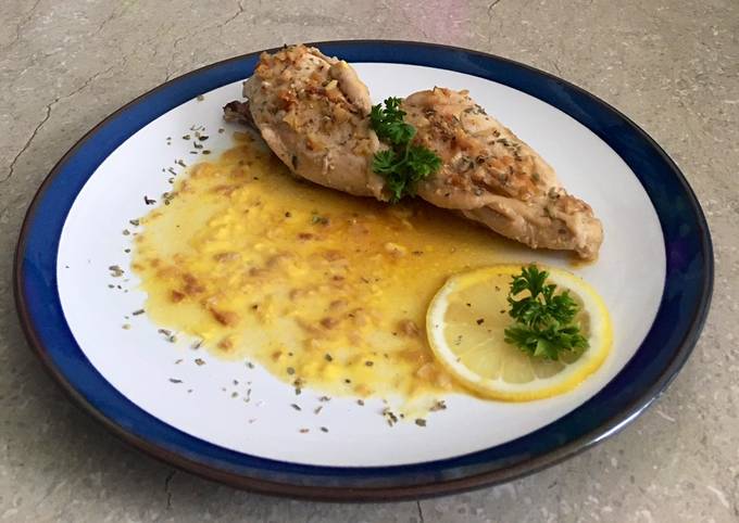 Chicken garlic with lemon