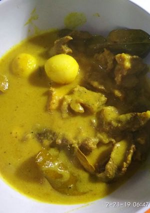 Foto resep Kari daging telur puyuh