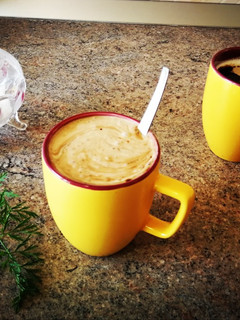 Una foto de Batido de kéfir con nesscafe
