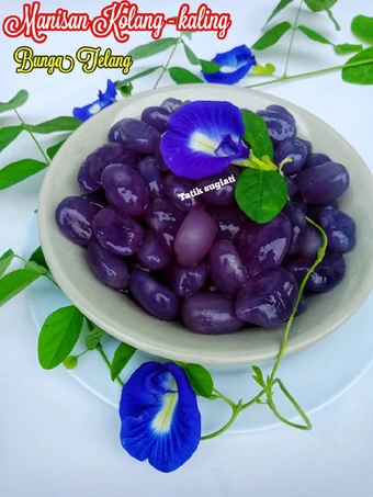 Cara Gampang Membikin Resep Manisan Kolang - kaling Bunga Telang yang Lezat Anti Ribet, Uenak Banget