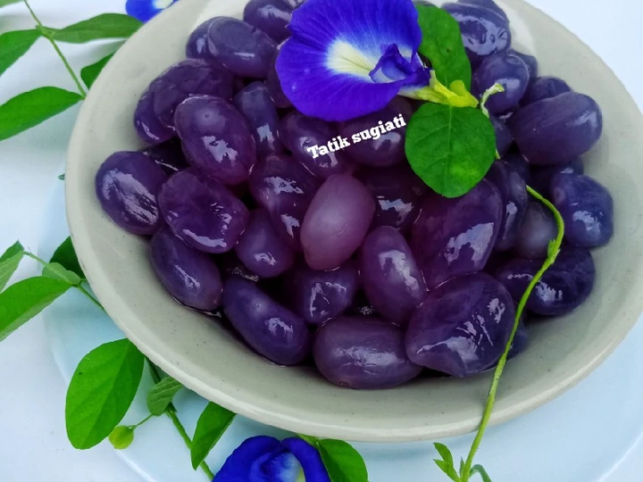 Cara Gampang Membikin Resep Manisan Kolang - kaling Bunga Telang yang Lezat Anti Ribet, Uenak Banget