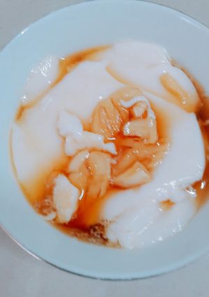 Hình của món Tàu hủ nước đường.