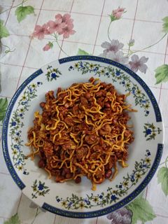 Foto resep Kering tempe kacang.. mee
