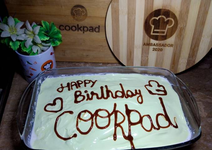 Three milk cake with Cookpad 🧡