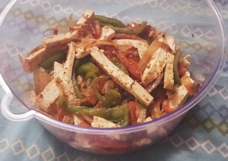 Easiest Way to Summer To Try At Home Hot Tofu Salad With Veggies
