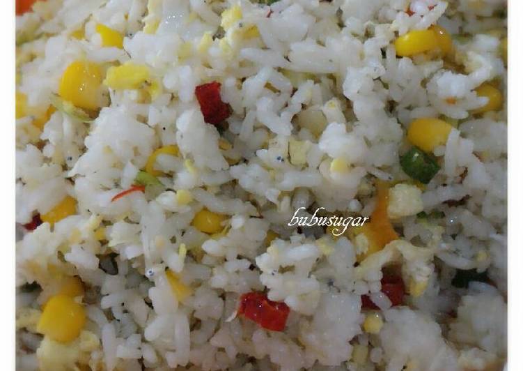 Resep Nasi Goreng Teri Jagung Manis oleh Bubu Sugar - Cookpad