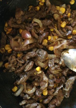 صورة لوصفة لحمه مع صلصة الباربيكيو barbecue sauce