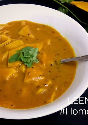 A picture of Daal dhokli.