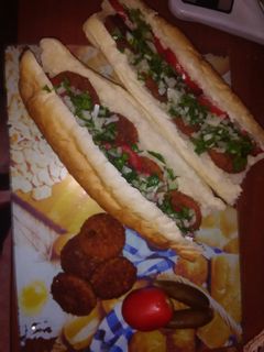 عکسی از دستور سس ساندویچ فلافل