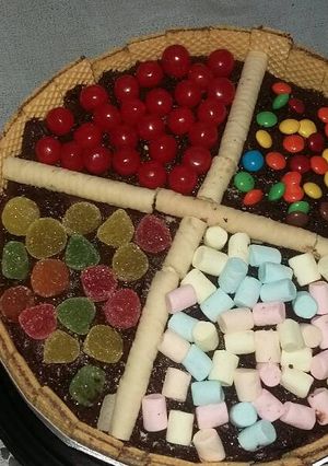 Una foto de Pastel de golosinas