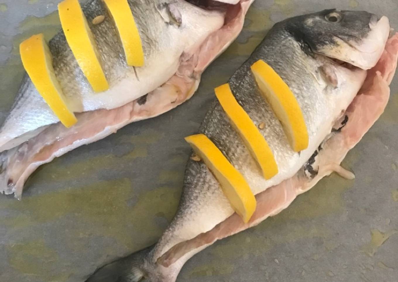 Dorada/lubina al horno