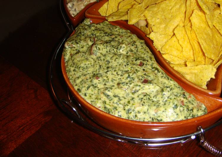 Recipe of Super Quick Homemade Spinach and bacon dip