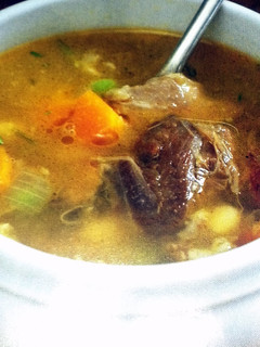 A picture of Hearty Lamb Shank Soup.