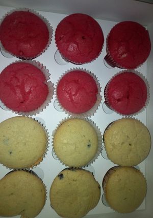 A picture of Plain cup cakes.