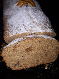 Una foto de Budín de harina integral y naranjas SIN AZÚCAR!!