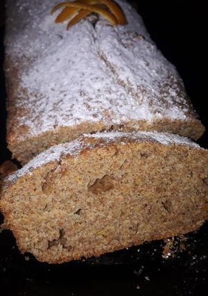Una foto de Budín de harina integral y naranjas SIN AZÚCAR!!