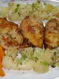 Rodajas de pati (pescado) con limón a la plancha
