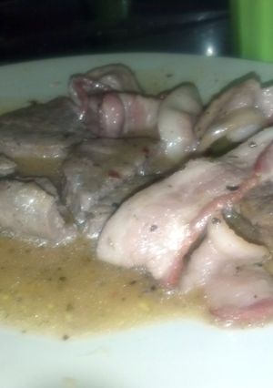 A picture of spicy steak.