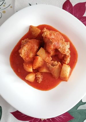Una foto de Pierna de cerdo picada adobada 🎄😍