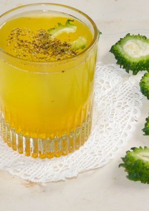 A picture of BITTER IS BETTER-BITTER MELON TEA.