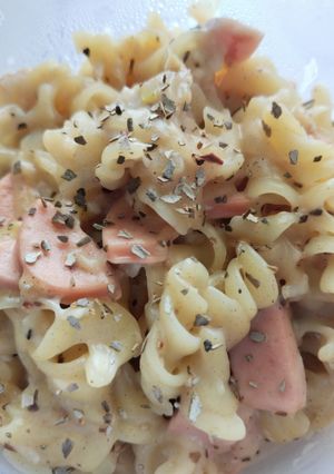 Foto resep Makaroni Carbonara tanpa susu