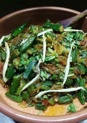 A picture of Bhindi fry.