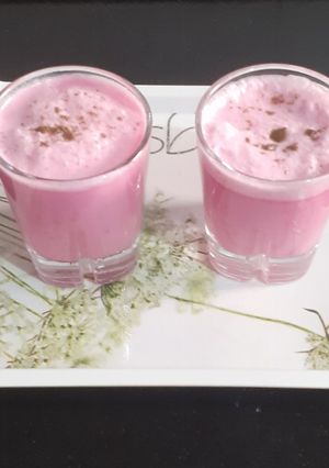 A picture of Beetroot lassi.