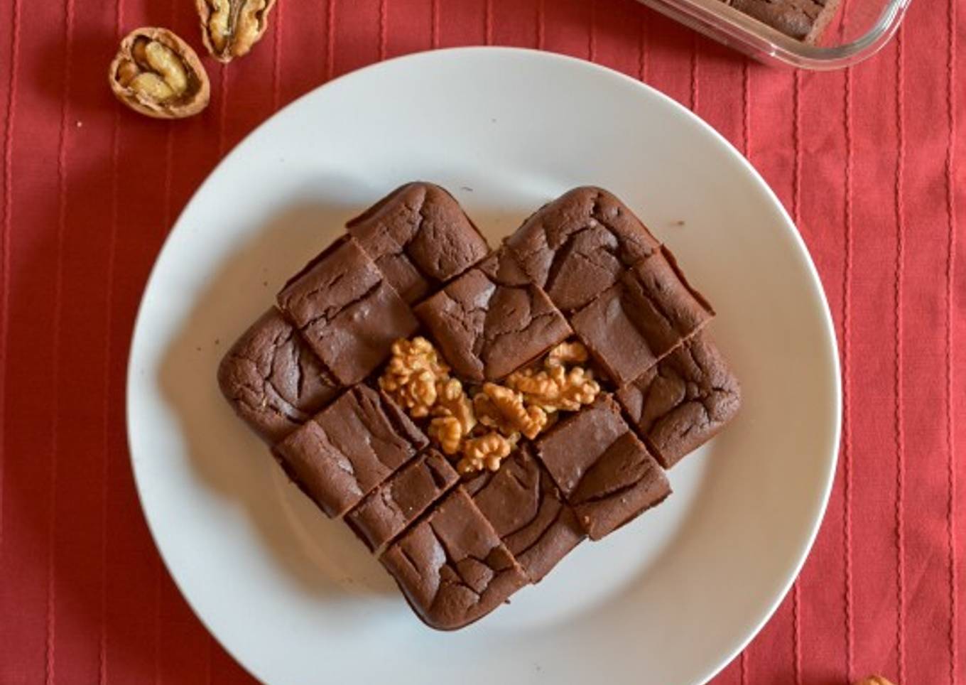 Brownie ovo-vegetariano para San ValentĂn 🍫❤