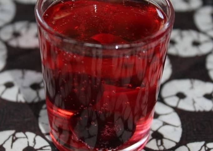How to Make Cherry Fizzy Drink Easy