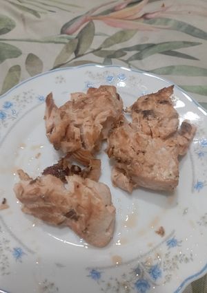 Una foto de Salmón al limón