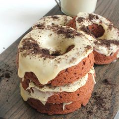A picture of Cookies and Cream Donuts.