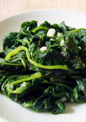 【厚生廚房】蒜拌薯葉 的食譜成品照片