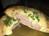 Pizza individual rellena de hamburguesa 😋