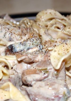 A picture of Beef Stroganoff.