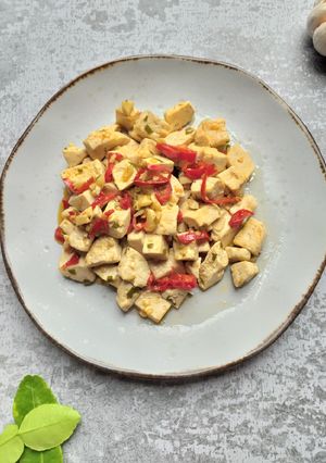 Foto resep Tahu Bawang Putih + Cabe Merah