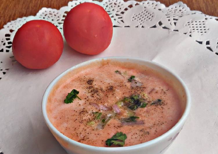 Homemade Cold tomato Soup