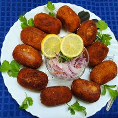 A picture of Fish Cutlet or Maacher Chop.