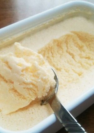 A picture of No Heavy Cream Needed! Easy Fluffy Vanilla Ice Cream.