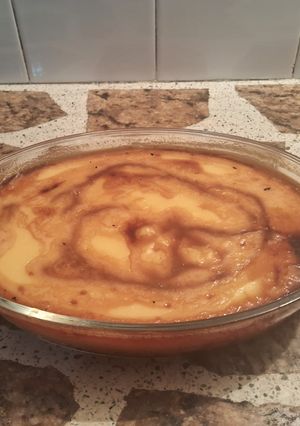 Una foto de Crema de leche con caramelo