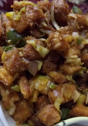A picture of Bread Manchurian.