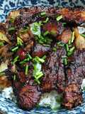 หมูสามชั้นอบซอสฮอยซิน