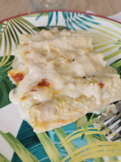 Una foto de Canelones de langostinos🦐
